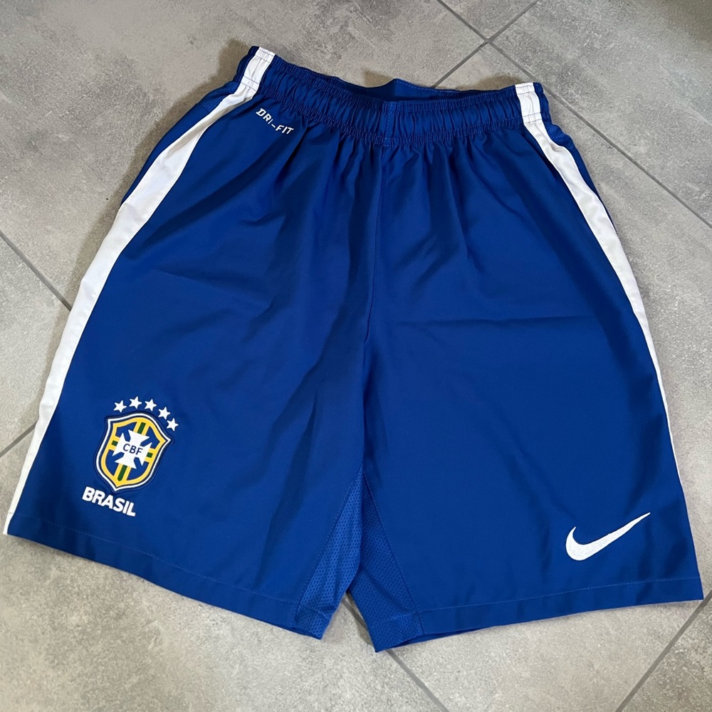 Nike Brasil Soccer Game Shorts - Size Small